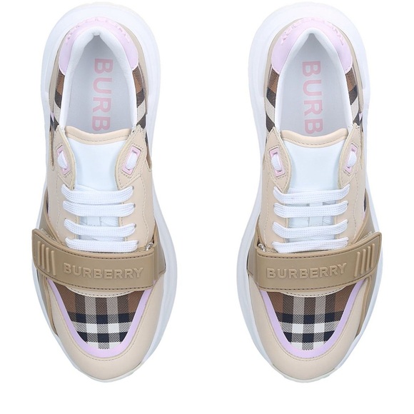 BURBERRY Lf Ramsey L Story 35 Sneakers - Multi Leather - Picture 2 of 16